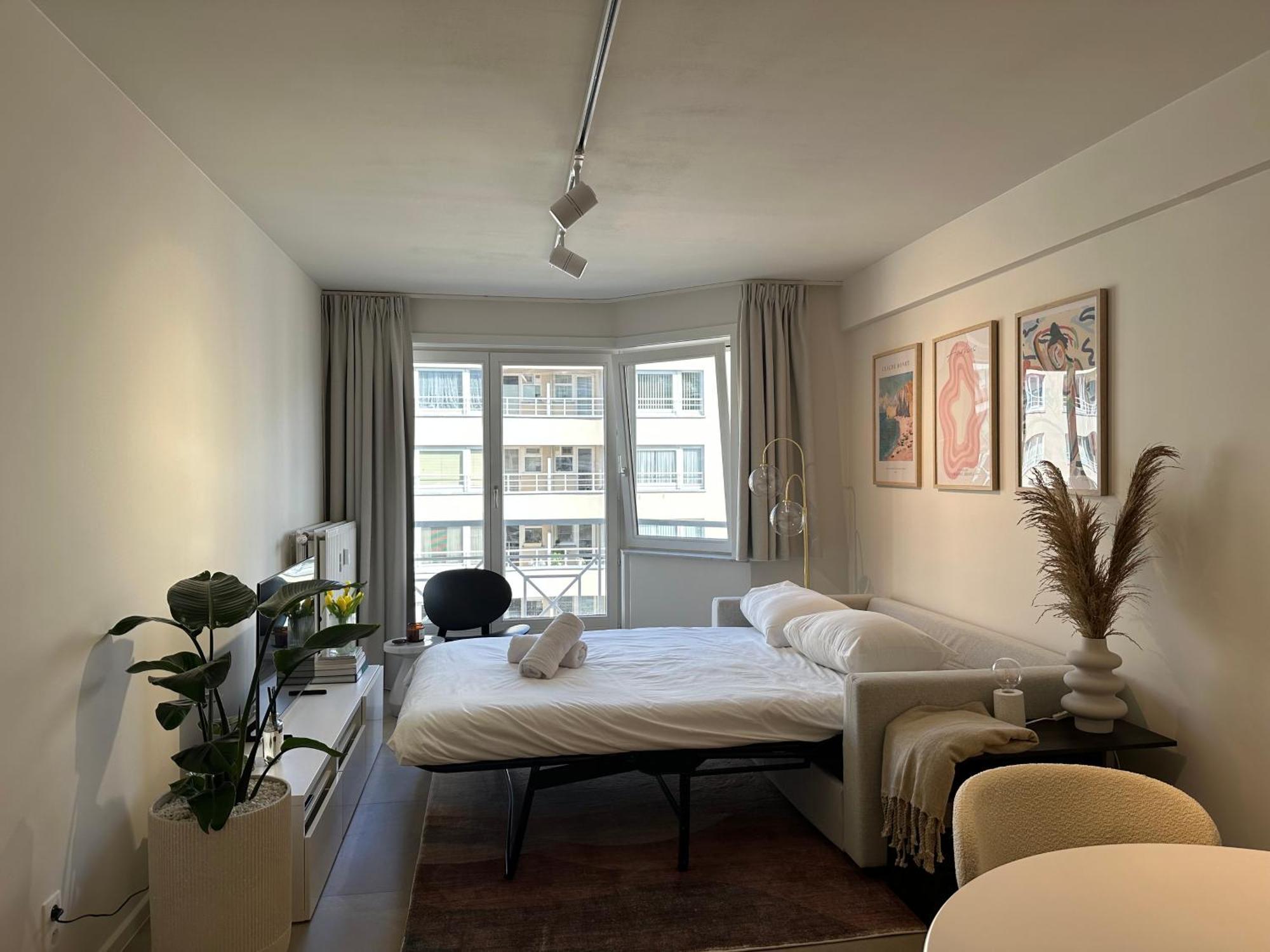 Studio F - 2 Personen - Op 250M Van De Zee Oostende Bagian luar foto