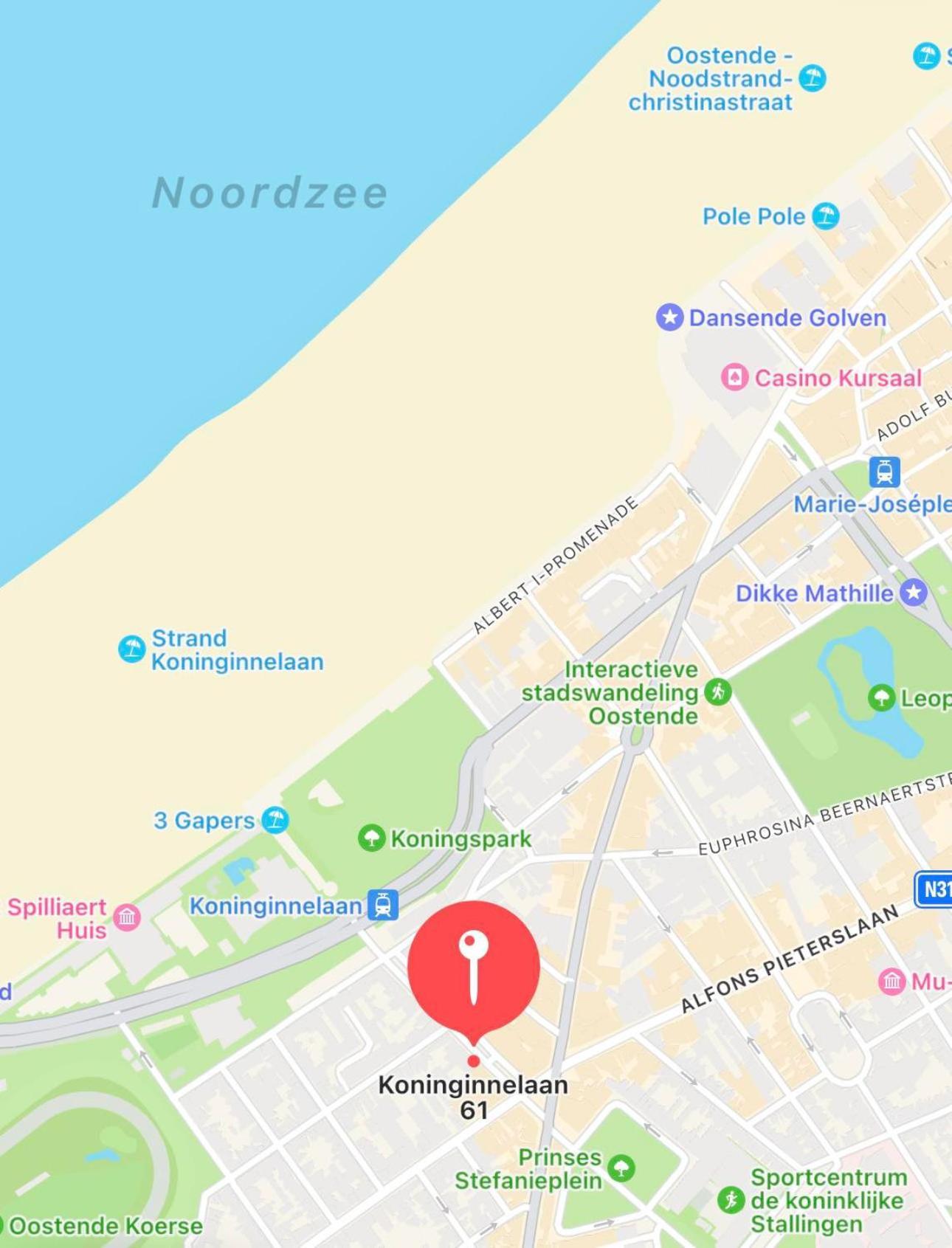 Studio F - 2 Personen - Op 250M Van De Zee Oostende Bagian luar foto